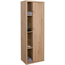 Mobile colonna con 1 anta e 4 vani - Ladama - Rovere Miele - 160x51.40x35.00 cm