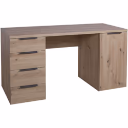 Scrivania con 1 anta e 4 cassetti H 77.80 x L146.00 x P60.10 cm La scrivania con 4 cassetti e 1 anta è un'elegante aggiunta p ...