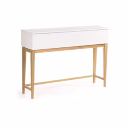 Consolle bianca in rovere 120x32x85 cm La consolle BLANCO è un elegante complemento d'arredo, realizzata in massello di rover ...