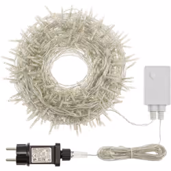 LOTTI 360 MiniLED Bianco Freddo Luci di festa: questa catena luminosa lunga 25,5 metri ha 360 mini led distribuiti su un cavo ...