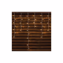 Catena/Tenda di luci di Natale "ice light" con 182 led luce calda di 504x100 cm e con 8 giochi di luce gestiti da un controll ...