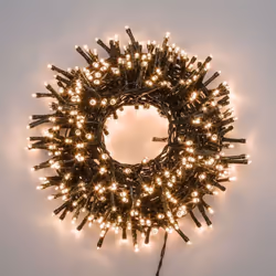 MiniCluster ø6cm NTL 1500 LED BIANCO CALDO 4+30,5m Luci di Natale Porta l'atmosfera magica del Natale nella tua casa con la c ...