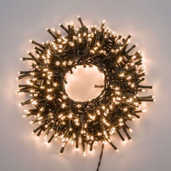 Lotti - MiniCluster ø6cm ntl 1500 led bianco caldo 4+30,5m Luci di Natale