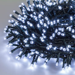Lotti - MiniCluster ø6cm ntl 1500 led bianco 4+30,5m Luci di Natale