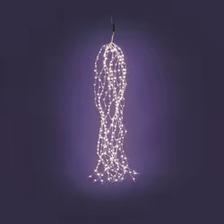 Lotti Cascata 300 MicroLED Argento 5.2 m da esterno, 300 lampada(e), LED, Esterno, Argento, 4.5 V, 5,2 m