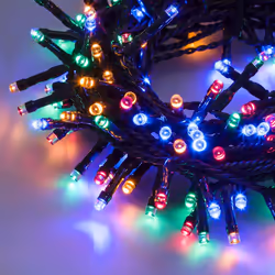 Lotti Catena lineare TLE 450 LED Multicolore, 20.5 m, 450 lampada(e), LED, Multi, Esterno, Verde, AC