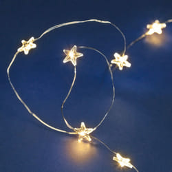 Lotti Catena 20 stelle microled luce calda con 3 modalità