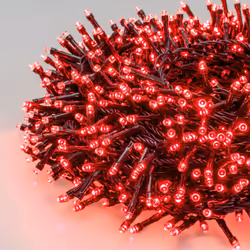 Catena lineare nastro mini cluster LED rosso Scopri la splendida catena lineare nastro mini cluster con LED rossi da Ø6 cm. Q ...