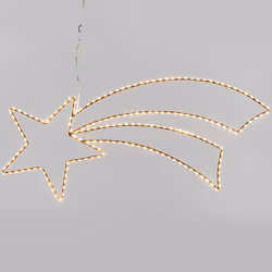 Star Trading Lotti, Figura luminosa decorativa, Nero, IP44, 188 lampadina(e), LED, Bianco caldo