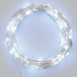 Lotti Catena 100 Microled Bianco Freddo a Batteria