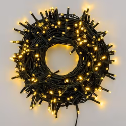 Catena 300 Mini LED Multi FLASH 18m USO:Uso Interno/Esterno EFFETTO LUMINOSO:Gioco di luce automatico MultiFLASH Diamond (luc ...