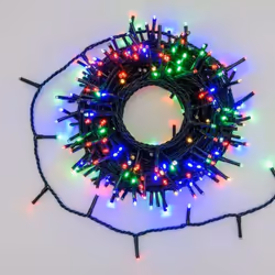 Catena 300 MiniLED MultiFLASH multicolor 18m USO:Uso Interno/Esterno EFFETTO LUMINOSO:Gioco di luce automatico MultiFLASH Dia ...
