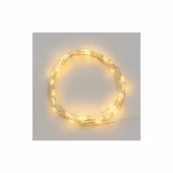 LOTTI Catena 40 MicroLED CR2032 4m PDQ Descrizione: Catena lineare 4m 40 MicroLED BIANCO CALDO Ø1,5mm, versione PDQ, Luce Fis ...