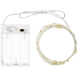Catena 20 MicroLED bianco caldo Luce Fissa
