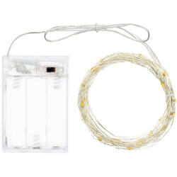 Catena 40 MicroLED bianco caldo Luce Fissa