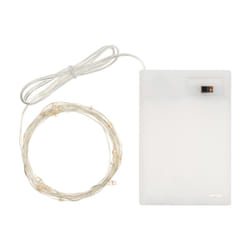 Lotti - Luci di natale catena con Micro Led e filo in metallo a batteria per interno -Luce Calda / 160 micro led - 16 mt
