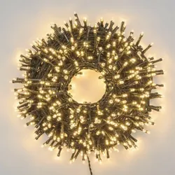Catena Multi Uso 50m TBS 1000 LED BIANCO CALDO 5mm Controller 8G 12 32,060 5 365