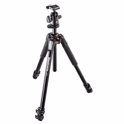 Manfrotto MK055XPRO3-BH, 3 gamba/gambe, Nero, 183 cm, 3,1 kg
