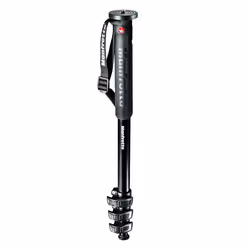 Manfrotto MPMXPROA4 monopiede per fotocamera 1/4, 3/8" Alluminio Nero