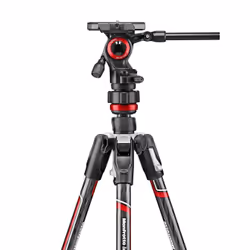 Manfrotto MVKBFRTC-LIVE treppiede Videocamera portatile 3 gamba/gambe Nero, Argento - Vista aggiuntiva 6