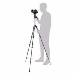 Manfrotto MVKBFRTC-LIVE treppiede Videocamera portatile 3 gamba/gambe Nero, Argento - Vista aggiuntiva 7