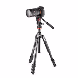 Manfrotto MVKBFRL-LIVE treppiede Fotocamere digitali/film 3 gamba/gambe Nero, Argento - Vista aggiuntiva 4