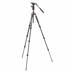 Manfrotto MVKBFRL-LIVE treppiede Fotocamere digitali/film 3 gamba/gambe Nero, Argento - Vista aggiuntiva 6