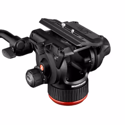 Manfrotto 504X testa per treppiede Nero Alluminio 1/4, 3/8" Fluido - Vista aggiuntiva 6