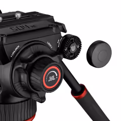 Manfrotto 504X testa per treppiede Nero Alluminio 1/4, 3/8" Fluido - Vista aggiuntiva 8