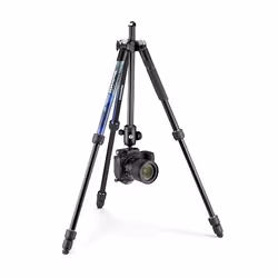 Manfrotto Element MII Aluminium treppiede Fotocamere digitali/film 3 gamba/gambe Nero, Blu - Vista aggiuntiva 4