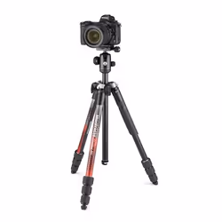 Manfrotto Element MII treppiede Fotocamere digitali/film 3 gamba/gambe Nero, Rosso - Vista aggiuntiva 8
