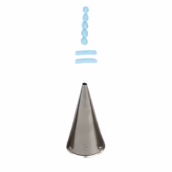 Decora 0263003, Beccuccio decorativo per pasticceria, Acciaio inox, Acciaio inox, Blister