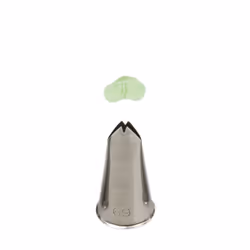 Decora 0263069, Beccuccio decorativo per pasticceria, Acciaio inox, Acciaio inox, Blister