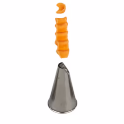 Decora 0263081, Beccuccio decorativo per pasticceria, Acciaio inox, Acciaio inox, Blister