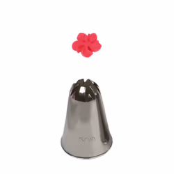 Decora 0263428, Beccuccio decorativo per pasticceria, Acciaio inox, Acciaio inox, Blister