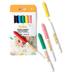 Decora - Pennarelli Alimentari - Set da 6 Pezzi