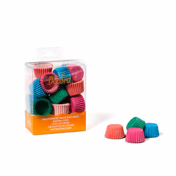 Decora 0339910, Tazze per cupcake/muffin, Rotondo, 220 °C, Multicolore, Carta, 17 mm