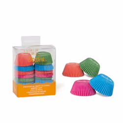 Decora 0339916, Tazze per cupcake/muffin, Rotondo, 220 °C, Multicolore, Carta, 22 mm
