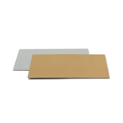 Decora 0932515 alzata girevole per torte Oro, Argento Rettangolare