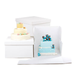 Decora 0339156 contenitore per torta Quadrato Bianco