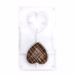 Decora 0050078, Policarbonato, Trasparente, Cuore, 20 cm, 12 cm, 2 cm