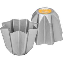 Decora - Stampo Pandoro in Alluminio Anodizzato, 750g, Argento