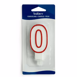 Decora 0316500, Candeline, Rosso, Bianco, 1 pz