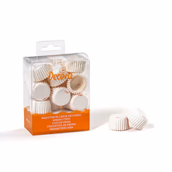 Decora 0339754, Tazze per cupcake/muffin, Rotondo, 220 °C, Bianco, Carta, 17 mm
