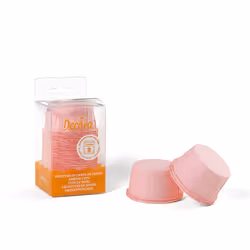 Decora 0339805, Tazze per cupcake/muffin, Rotondo, Superficie scanalata, 220 °C, Rosa, 55 mm