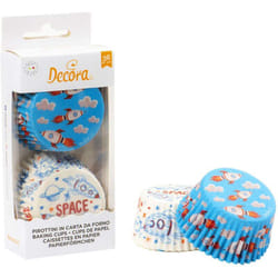 Decora - 0339836 cf 36 Pirottini Spazio, ø 50 x h32 mm, Carta da Forno