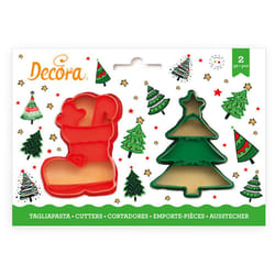 Decora 0255096 formina per biscotti Verde, Rosso