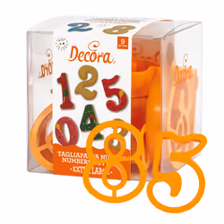 Decora 255098, Giallo, Plastica, 75 mm, 50 mm, 22 mm, 9 pz