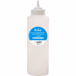 Bottiglia dispenser in plastica per alimenti.Il pratico beccuccio da 4 mm la rende perfetta in cucina per maionese, ketchup e ...