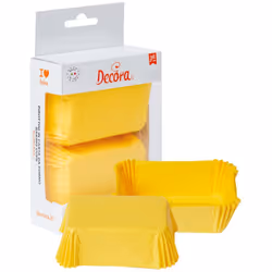DECORA, Pirottini per Mini-Plumcake, Comodissimi per Cuocere, Presentare e Regalare PlumCake, Resistente fino a 220°, Made in ...